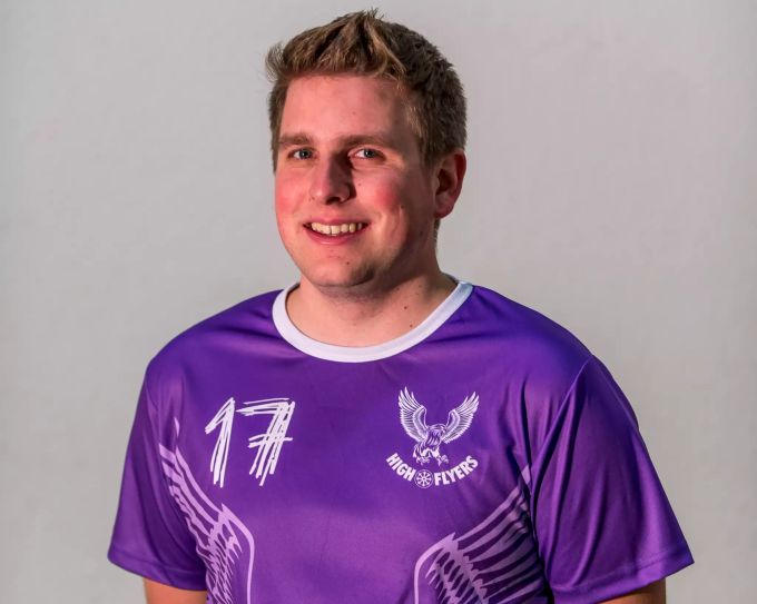 Pascal Brunner, OK-Präsident des Unihockeyturniers. Pascal Brunner