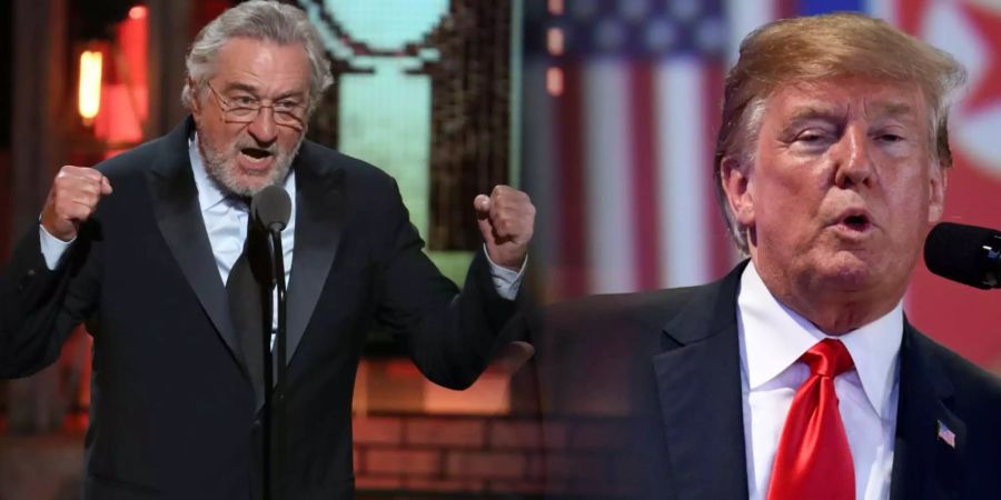 Werden wohl keine Freunde: Robert de Niro und Donald Trump.