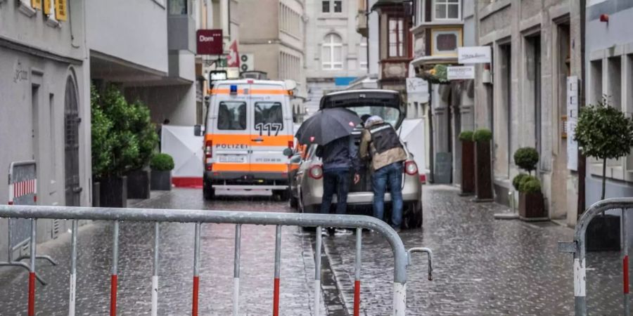 Der Tatort in der St. Galler Altstadt.