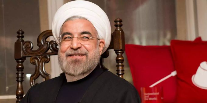 Hassan Ruhani appelliert an das Volk. Hassan Ruhani appelliert an das Volk.