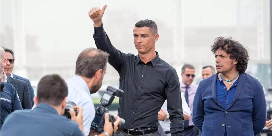 Cristiano Ronaldo bei seiner Präsentation in Turin.