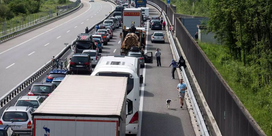 Die Anzahl Staus hat in der Schweiz im letzten Jahr massiv zugenommen.