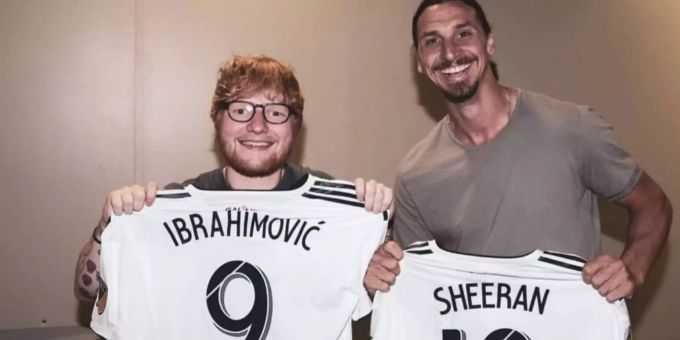 «Genie trifft Gott» - Ibrahimovic am Ed-Sheeran-Konzert