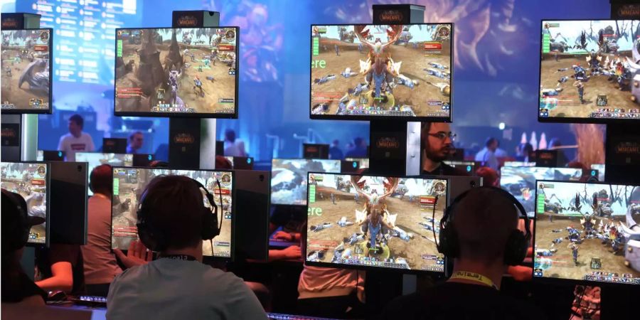 Am Blizzard-Stand konnten die Besucher auch eine Quest der am 14. August erschienen Erweiterung von Battle for Azeroth spielen.