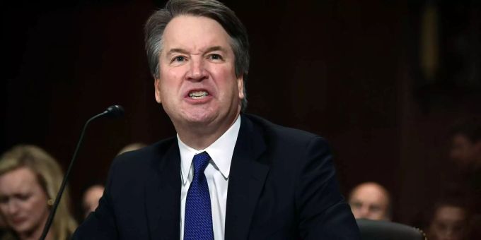 Brett Kavanaugh bei der Anhörung im US-Senat. Brett Kavanaugh bei der Anhörung im US-Senat.
