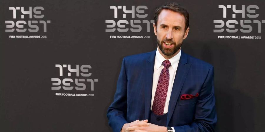 Gareth Southgate posiert an den Fifa Football Awards.