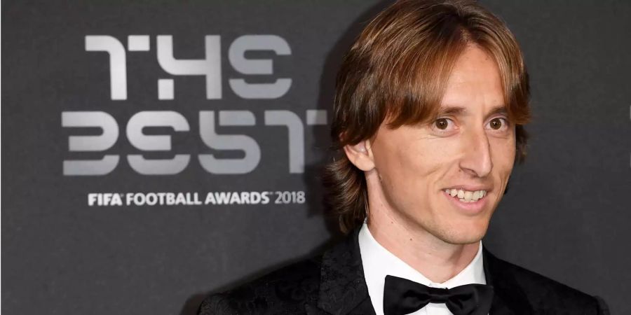 Luka Modric erscheint zur Fifa-Verleihung des Weltfussballers in London.