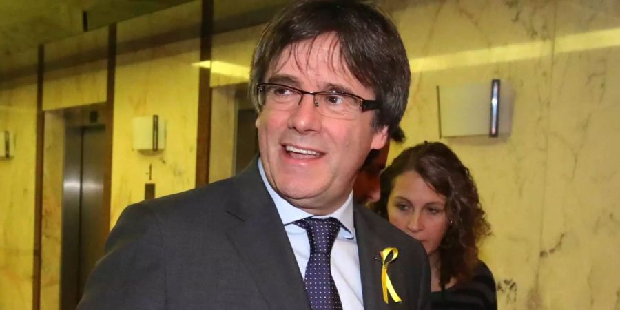 Kataloniens Ex-Regionalpräsident Carles Puigdemont in Brüssel.