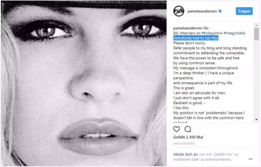 Pamela auf Instragram: «Jemand»