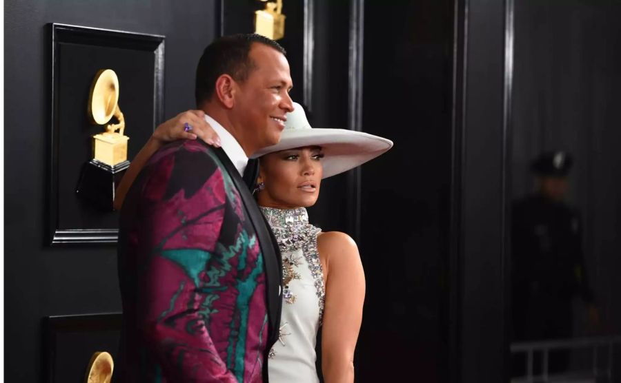 Auch privat weiss die Sängerin, was sie will: An die Grammys nahm Jennifer Lopez ihren Mann Alex Rodriguez mit.