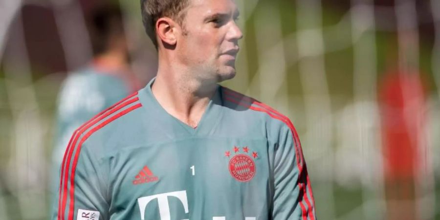 Bayern-Torwart Manuel Neuer fällt für das Spiel in Leverkusen aus. Foto: Peter Kneffel