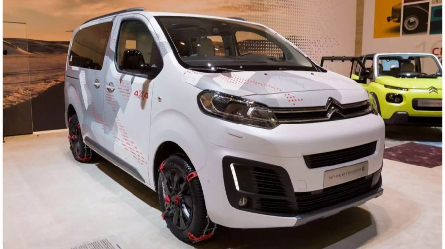 Als Typ im Trend, als Marke muss er den Deutschen den Vorrang lassen: Der Citroën SpaceTourer 4x4 E Concept am Genfer Automobilsalon 2017.