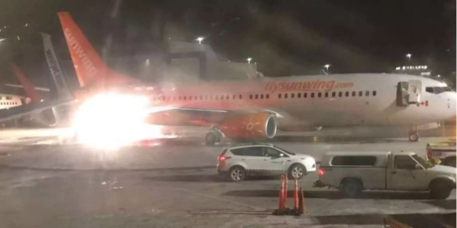 Am Flughafen in Toronto kollidierten zwei Flugzeuge.