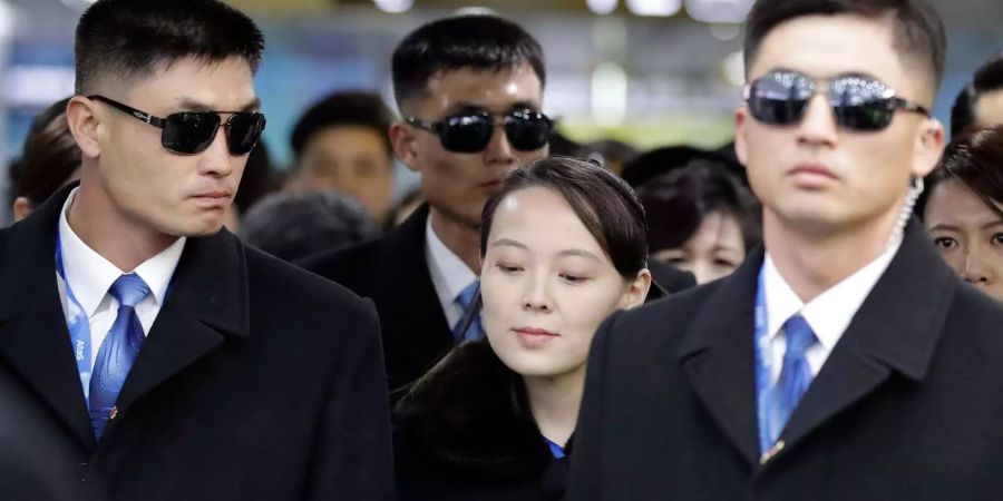 Kim Yo Jong reist aus Nordkorea an.