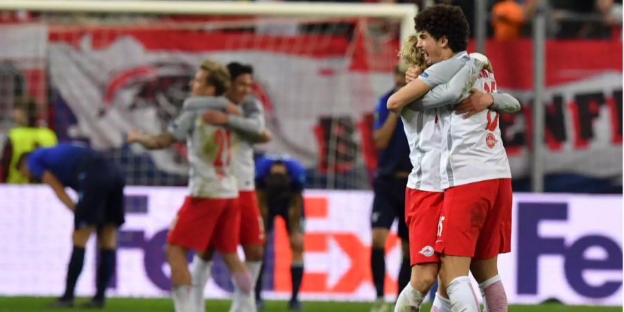 Salzburg schafft gegen Lazio die Wende und zieht in den Halbfinal der Europa League ein.