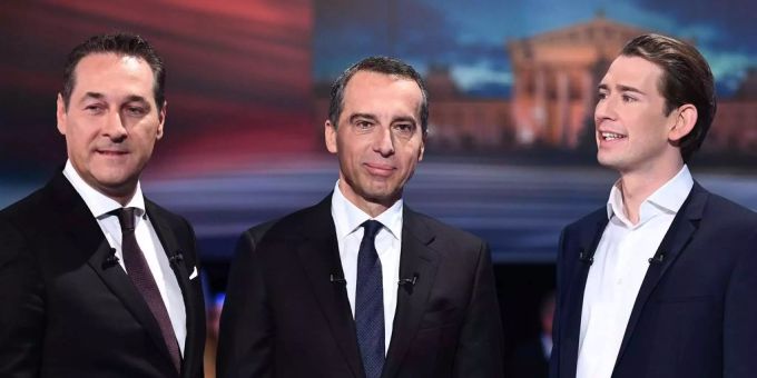 Kern, Kurz oder Strache? - Spitzenkampf bei österreichischen Wahlen