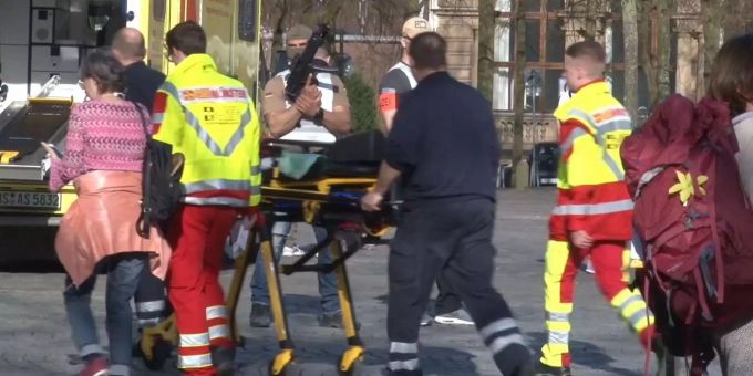 Sanitäter in Münster. Sanitäter in Münster.