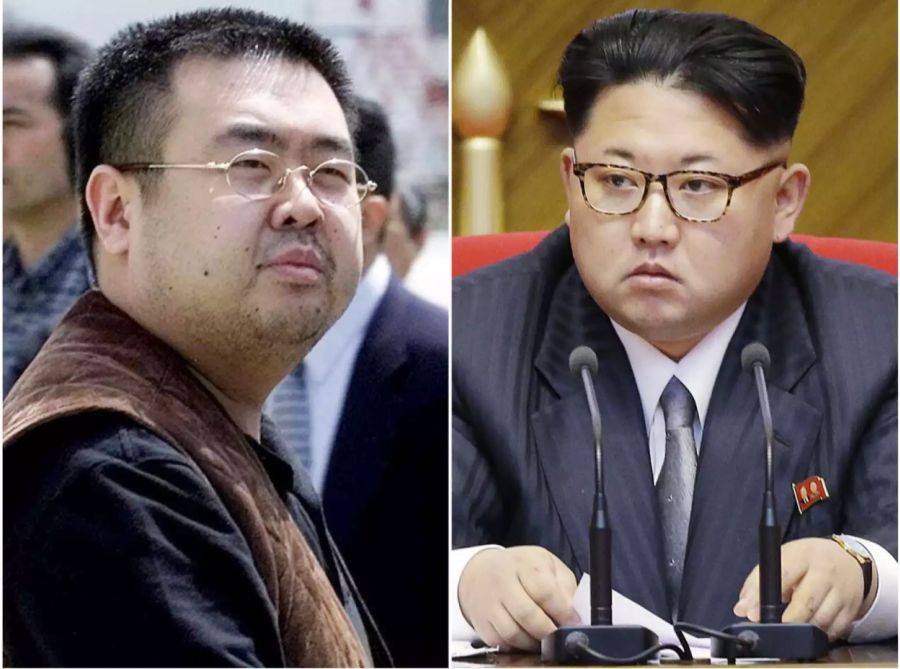 Kim Jong Uns Halbbruder Kim Jong Nam (l.) kam durch einen Giftcocktail ums Leben.