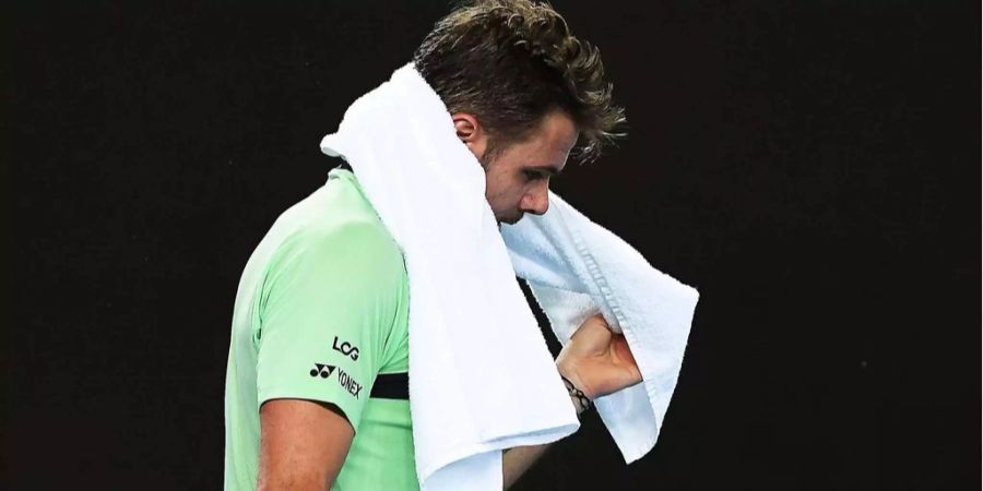 Verletzungsbedingt muss Stan Wawrinka im Achtelfinal in Marseille das Spiel aufgeben.