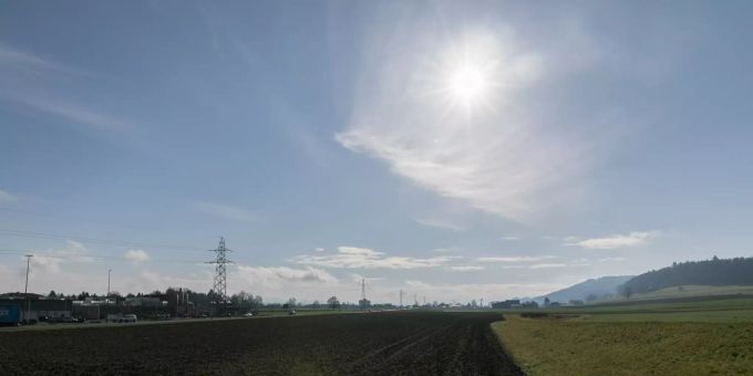 Landschaft Nähe der Gemeinde Villmergen (AG). Landschaft Nähe der Gemeinde Villmergen (AG).