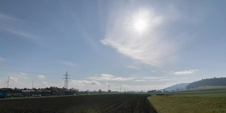 Landschaft Nähe der Gemeinde Villmergen (AG).