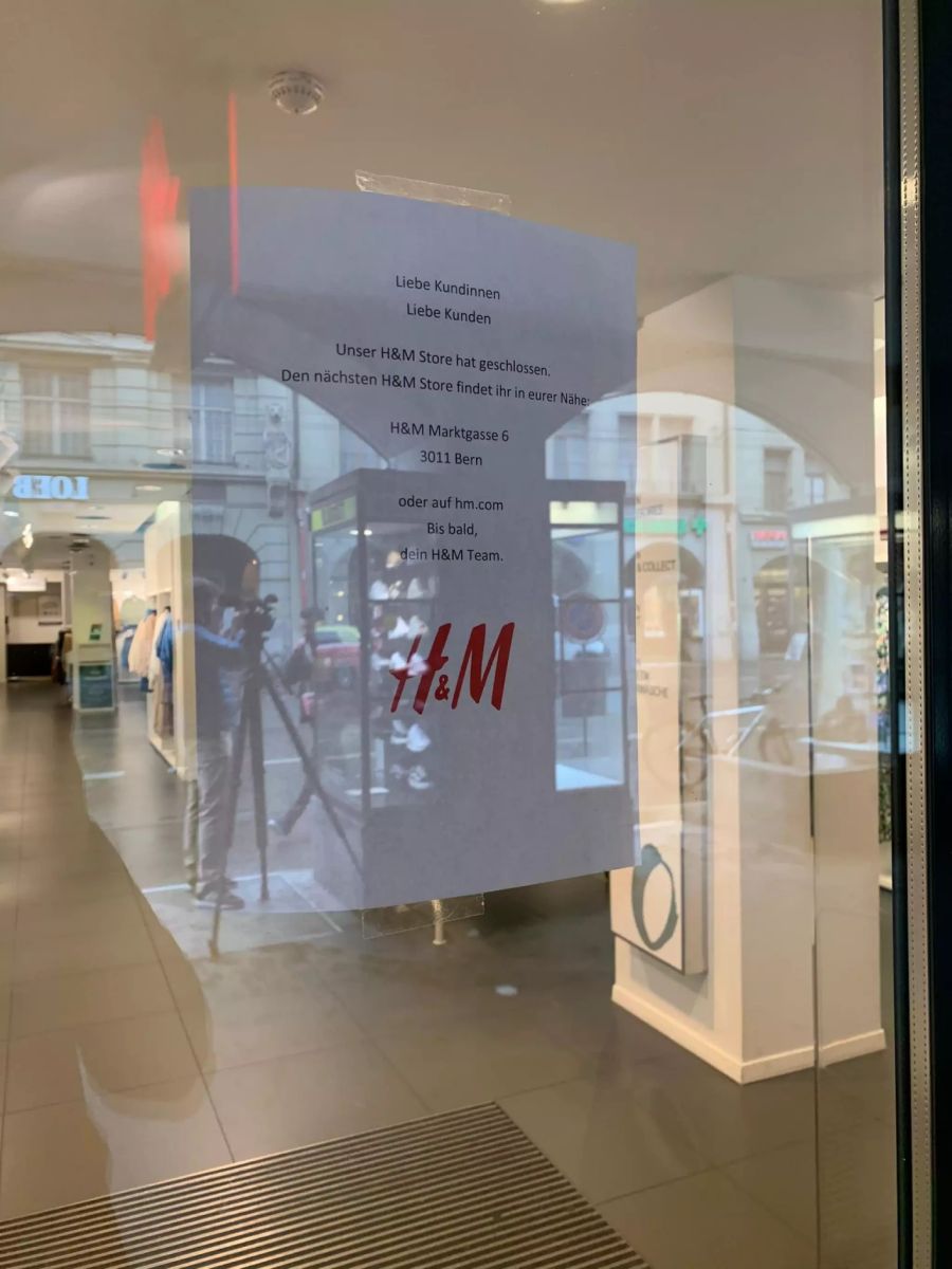 H&M Bern Coronavirus