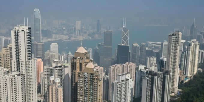 Skyline von Hongkong hongkong