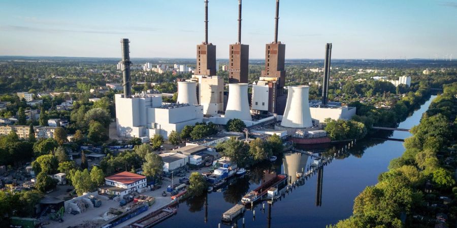 Das Erdgas-Heizkraftwerk in Lichterfelde.