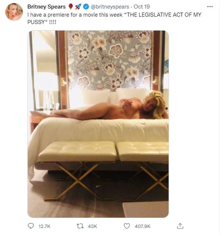 Britney Spears sorgt mit Nacktbild für Wirbel.