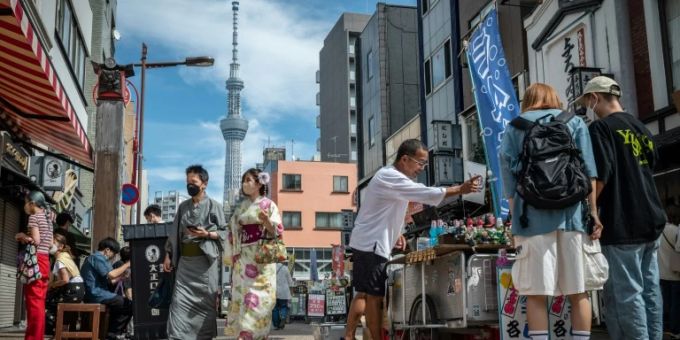 Strassenszene in Tokio Strassenszene in Tokio