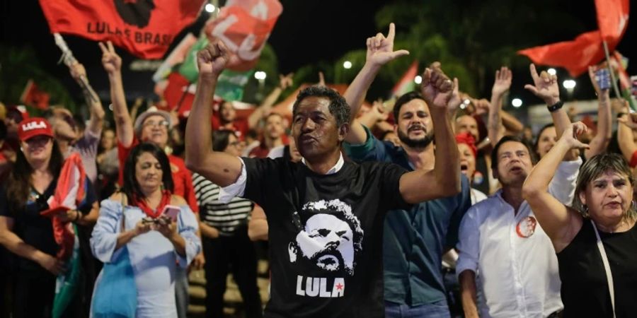 Lula-Anhänger am 2. Oktober in Brasilia