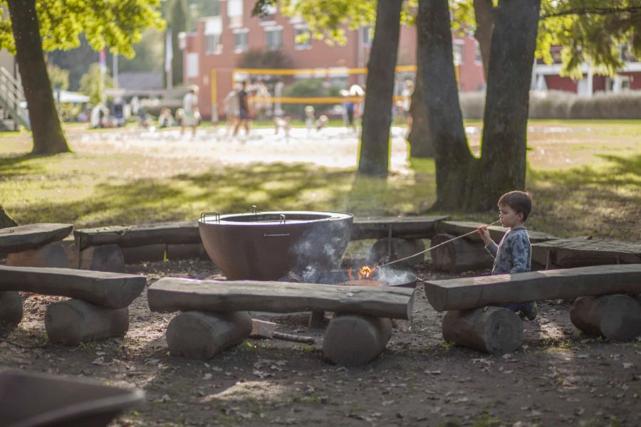 Grillplatz im Centro Magliaso.