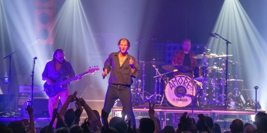 Bassist Reinhold Weber (l.), und Sänger Marco Michael Wanda.