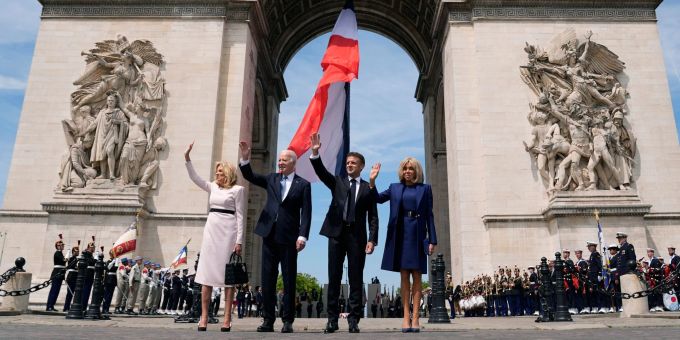 Staatsbesuch in Paris - Biden mit Macron in vielen Punkten konform