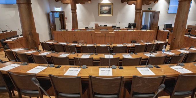 Der Saal des Schwyzer Kantonsrats. schwyz kantonsrat