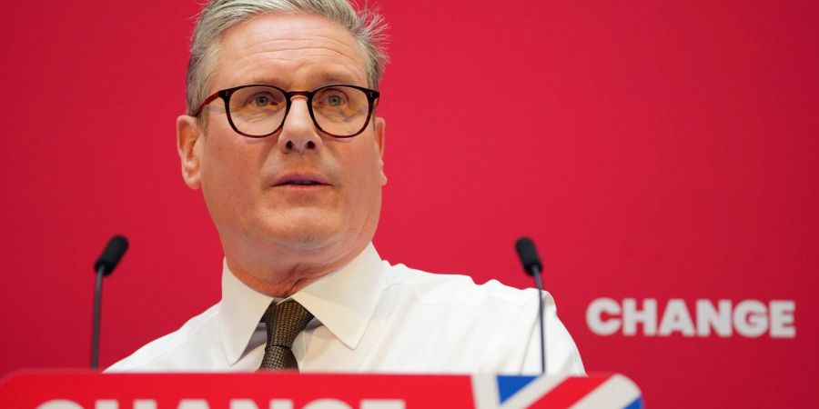 Labour-Chef Keir Starmer wird aller Voraussicht nach neuer Premierminister (Archivbild)