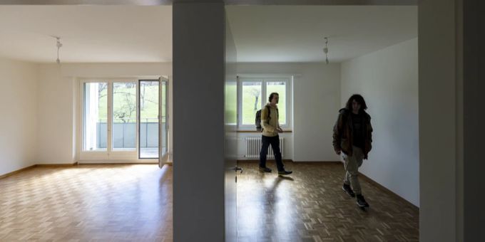 Eine Wohnungsbesichtigung in Zürich. (Symbolbild) wohnungsbesichtigung
