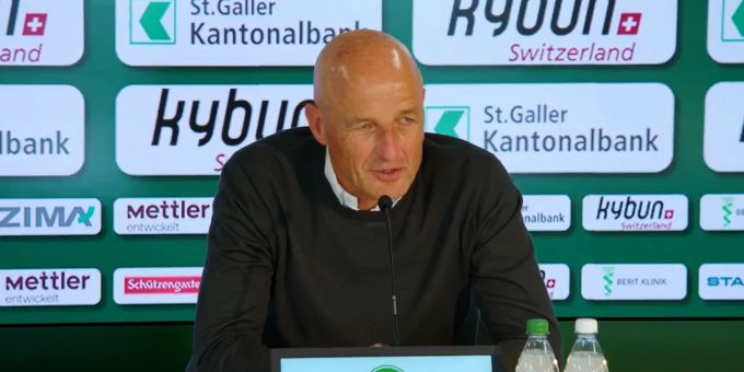 Peter Zeidler will im letzten Spiel der Saison nochmal die bestmögliche Mannschaft auf den Platz bringen. FC St.Gallen 1879
