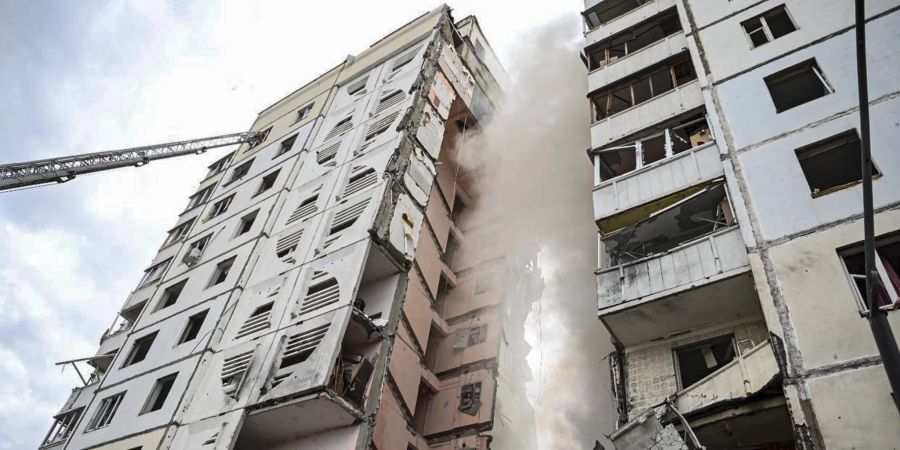 Apartment building in Russia's Belgorod hit by fragments of downed missiles