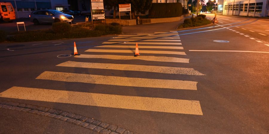Unfallstell in Uzwil