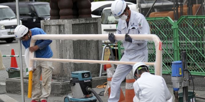 Strassenarbeiten Japan