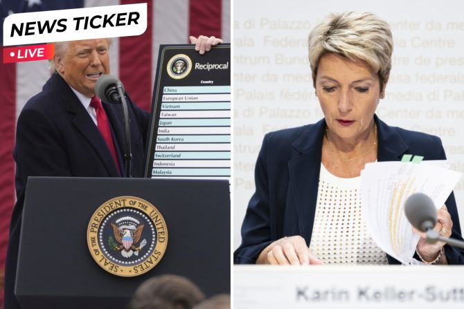 Donald Trump Zölle Schweiz
