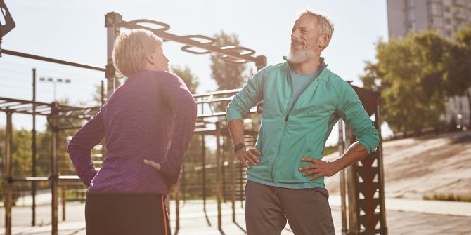 Frau Mann Geräte Sport
