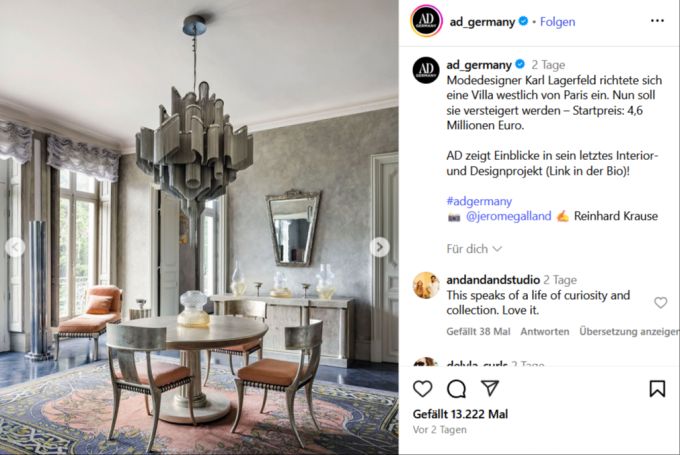 Karl Lagerfelds Villa strotzt nur so vor Luxus. karl lagerfelds