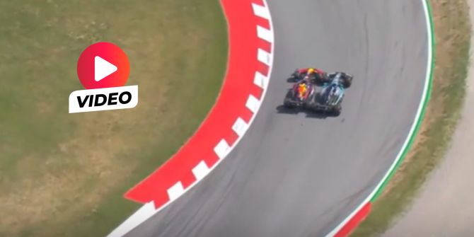 Verstappen Russell Barcelona