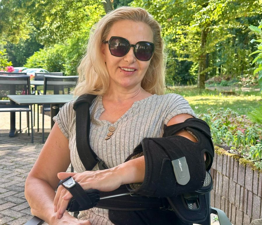 Beim Unfall zog sich Susy Utzinger eine Gehirnerschütterung, Hüftprellung, gerissene Schulterbänder plus Muskelrisse in der Schulter zu.