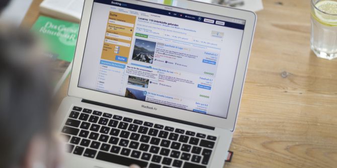 Booking.com laptop