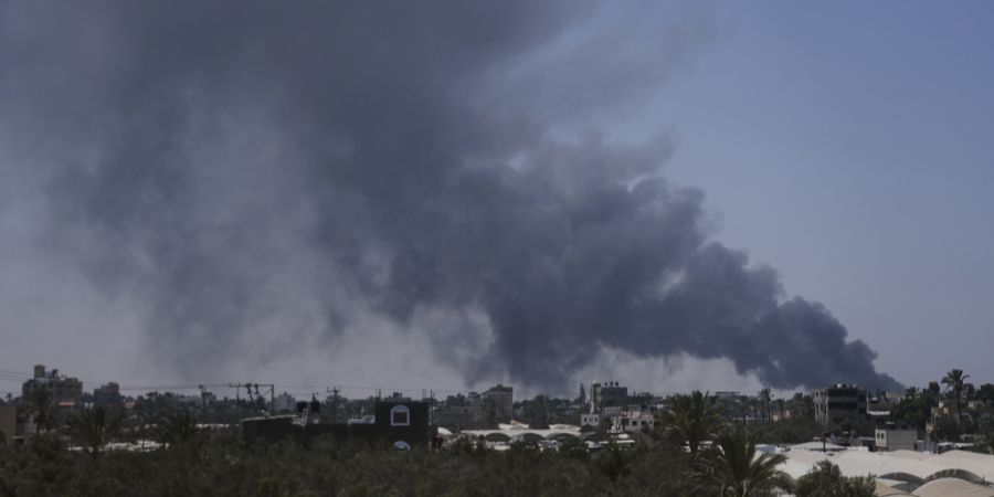 Israel Deir al-Balah Rauchwolke
