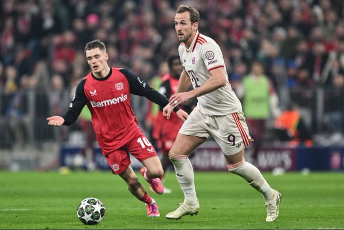 Florian Wirtz (links) könnte bei den Bayern mit Harry Kane zusammenspielen. flowi