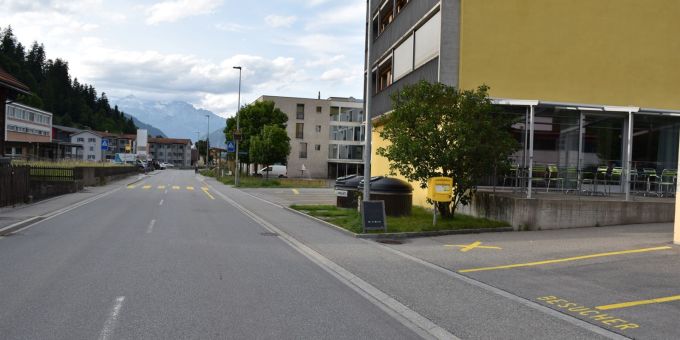 Thusis GR: Kollision am Fussgängerstreifen. Thusis GR